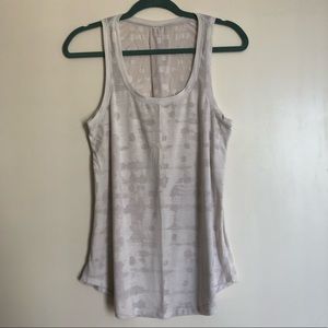 Lululemon running tank, white, 6